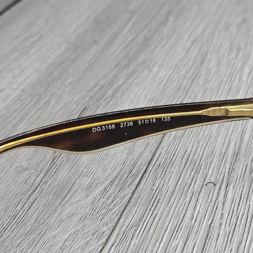 Dolce & Gabbana Eyeglasses DG 3168 2738 Frame Tortoise Women 51[]16 135 - Picture 3 of 5